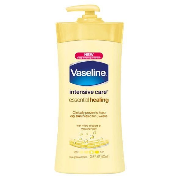 Vaseline Essential Healing Body Lotion, 600ml