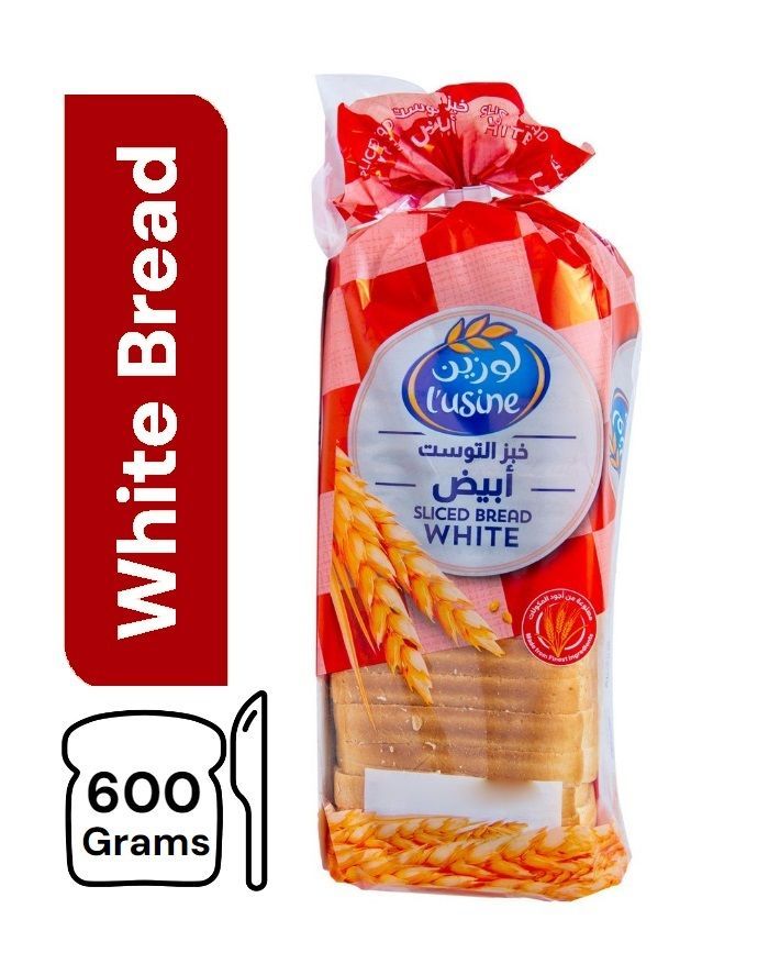 Buy L'usine Sliced White Bread, 600g Online in Kuwait Talabat Kuwait