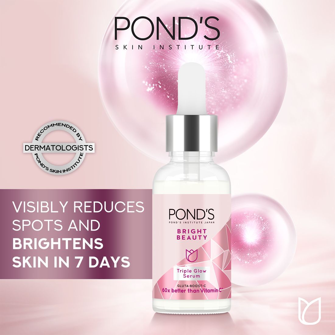 Buy Pond's Brightening & Hydrating Triple Glow Serum, 30g Online in Oman |  Talabat Oman