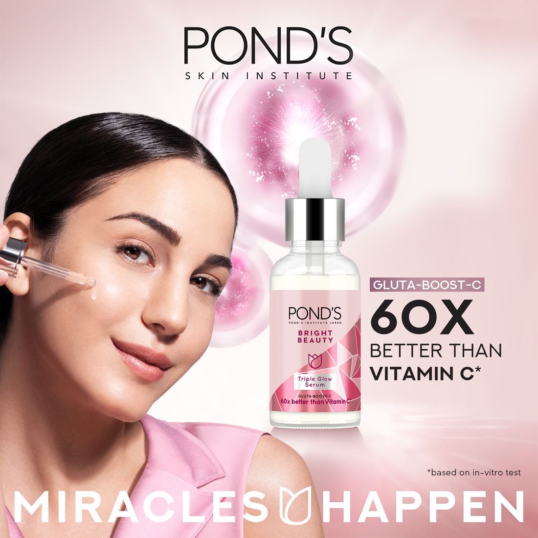 Buy Pond's Brightening & Hydrating Triple Glow Serum, 30g Online in Oman |  Talabat Oman