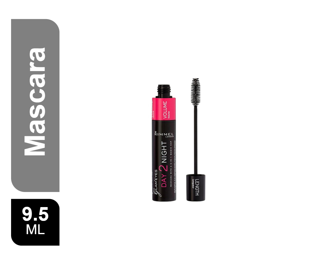 Rimmel London Day 2 Night Mascara Black 9.5 ml