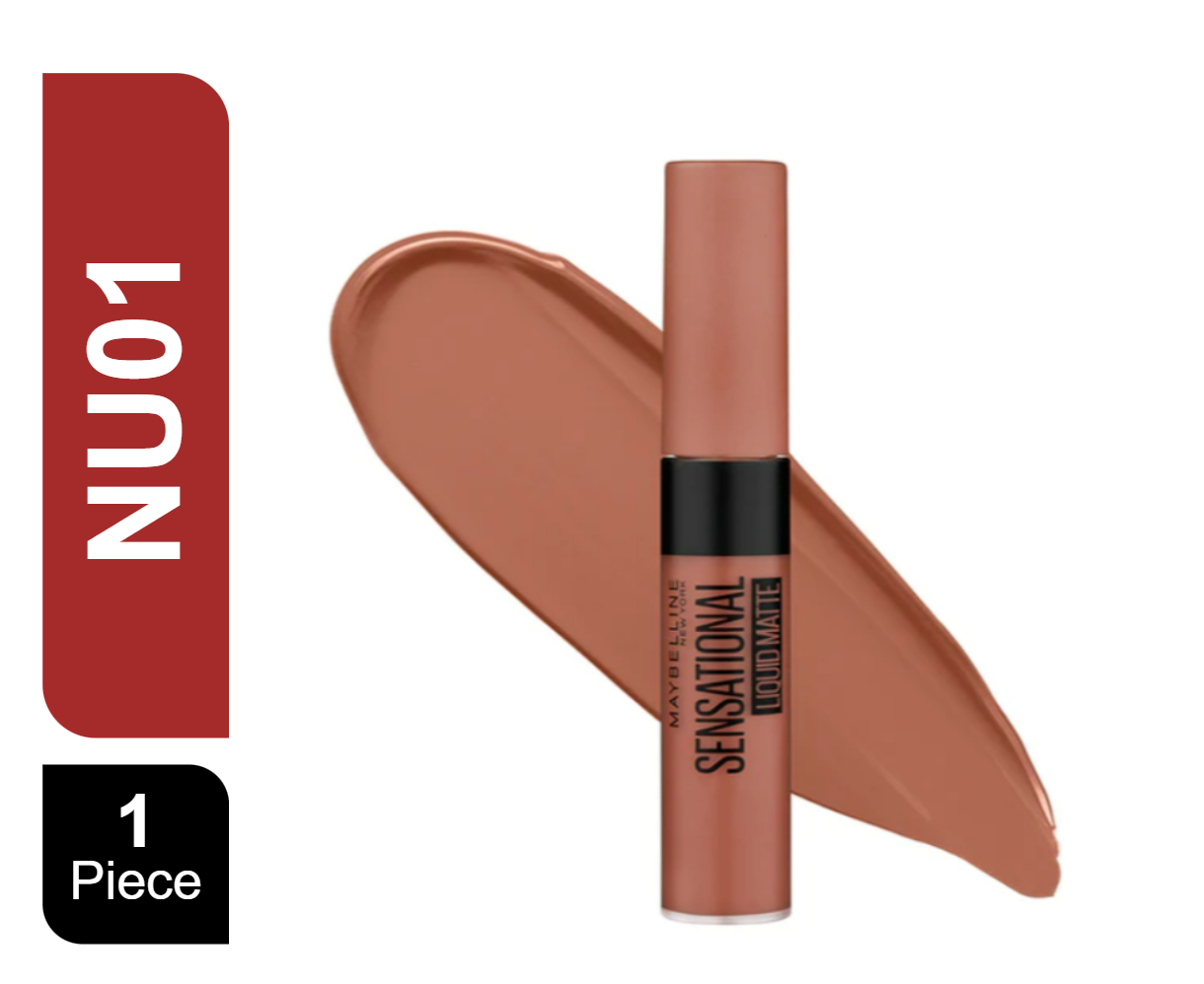Maybelline Sensational Liquid Matte Lipstick NU01