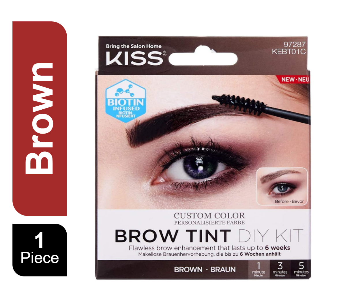 Kiss Brow Tint Diy Kit Brown
