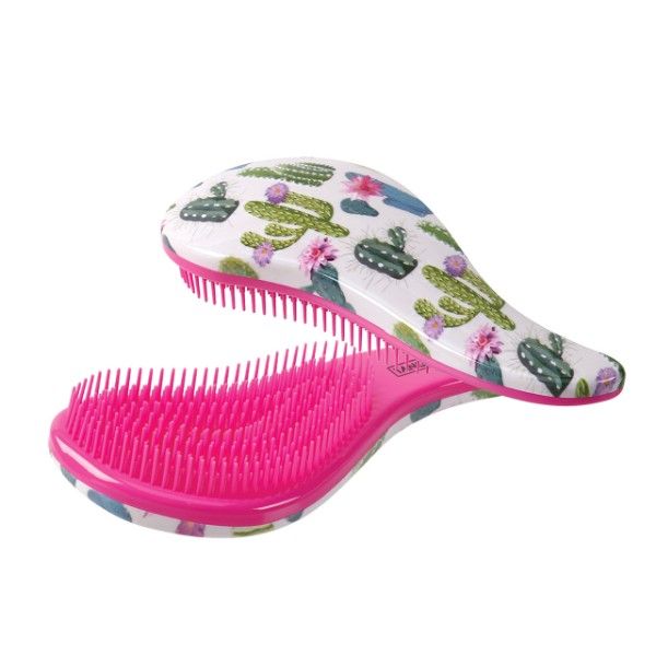 Cala Tangle Free Hair Brush Detangler Wet and Dry Hair Animals Cactus