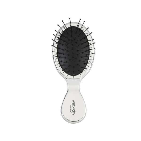 Cala Mini Wet And Dry Detangling Hair Brush Chrome