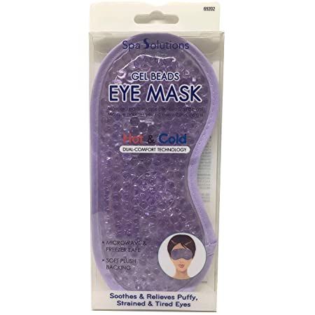 Cala Spa Solutions Gel Beads Eye Mask Hot and Cold Gray