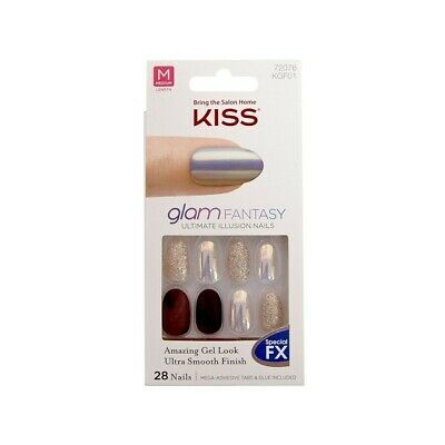 KISS Glam Fantasy False Nails, 28pieces