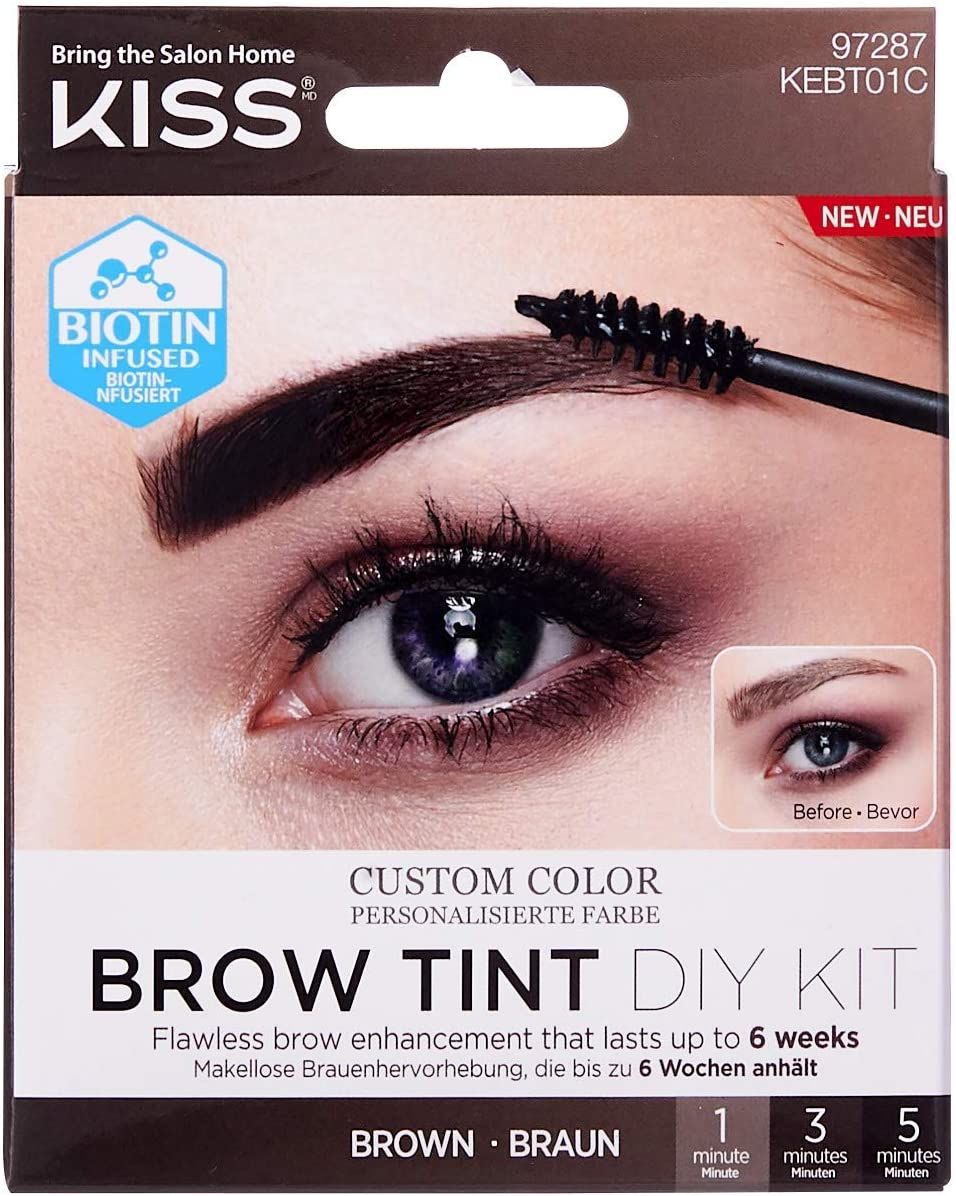 Kiss Brow Tint Diy Kit Brown - 7