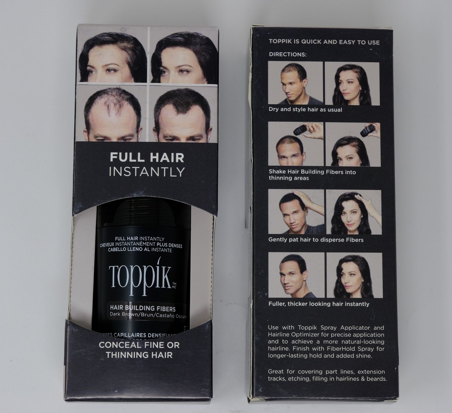 Toppik Hair Building Fiber Dark Brown Volume: 55 Gm