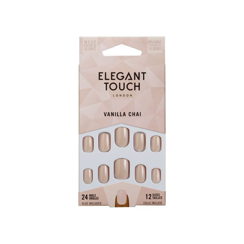 Elegant Touch Vanilla Chai Nails, 24 Nails