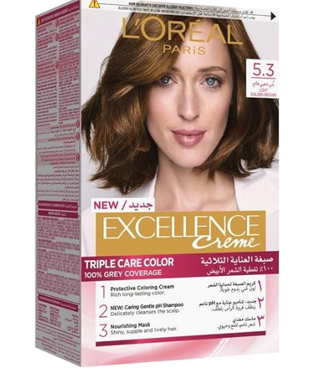 L'Oreal Excelle Light Golden 5.3, 15% Solution