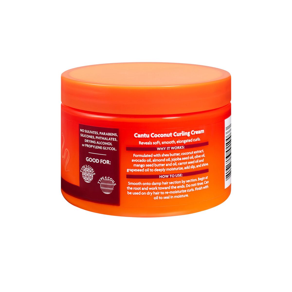 Cantu Shea Butter For Natural Hair Coconut Curling Cream,  340g - 5