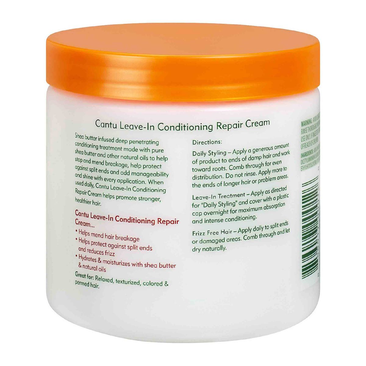 Cantu Argan Oil Leave In Conditioning Repair Cream, 453g - 11