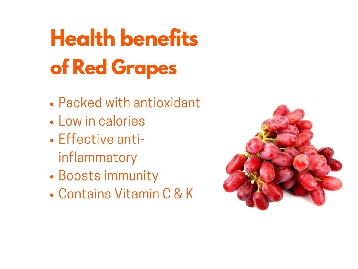 Red Seedless Grapes Benefits