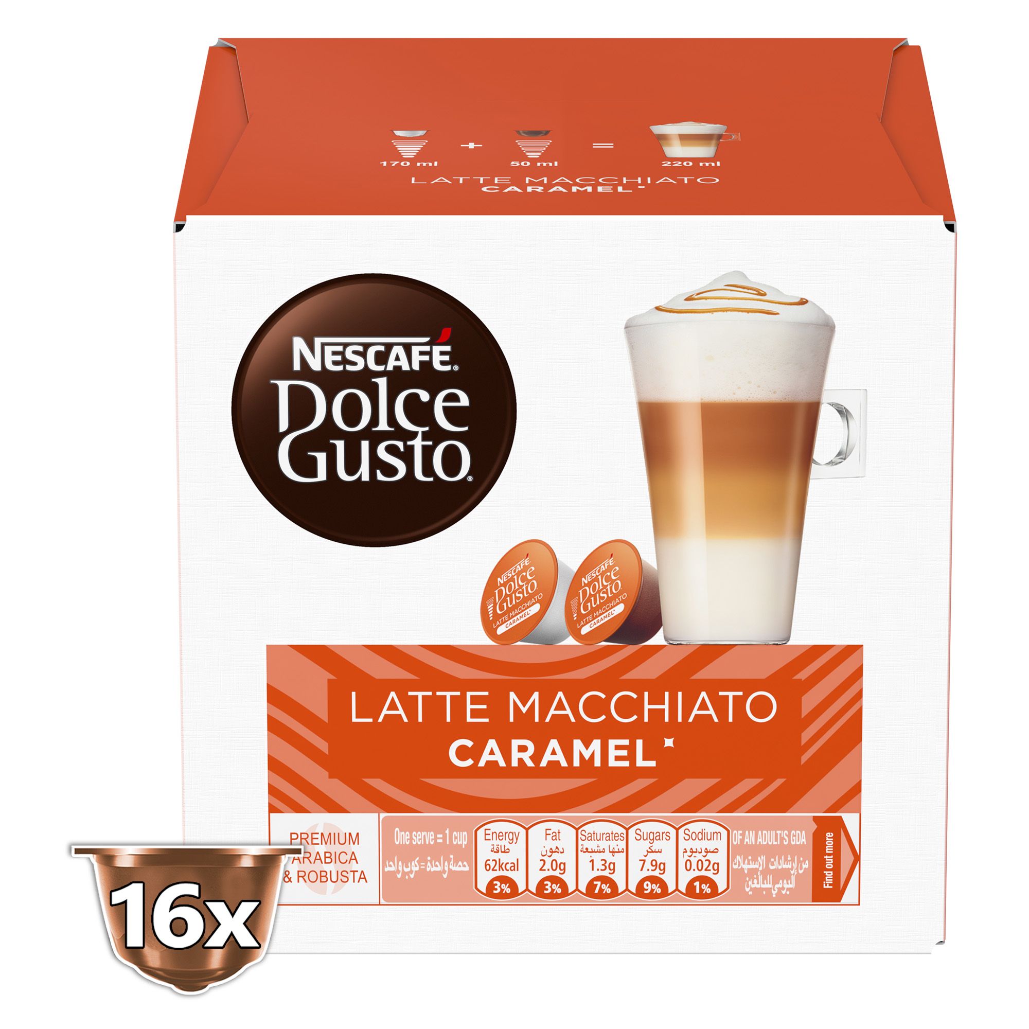 Buy Nescafe Dolce Gusto Latte Caramel Macchiato Coffee, 16