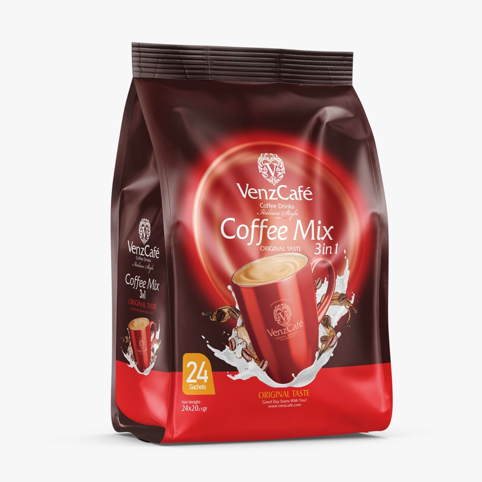 【　coffee　】 Buy VenzCafe 3in1 Coffee Mix, 24x20g Online in Oman | Talabat Oman