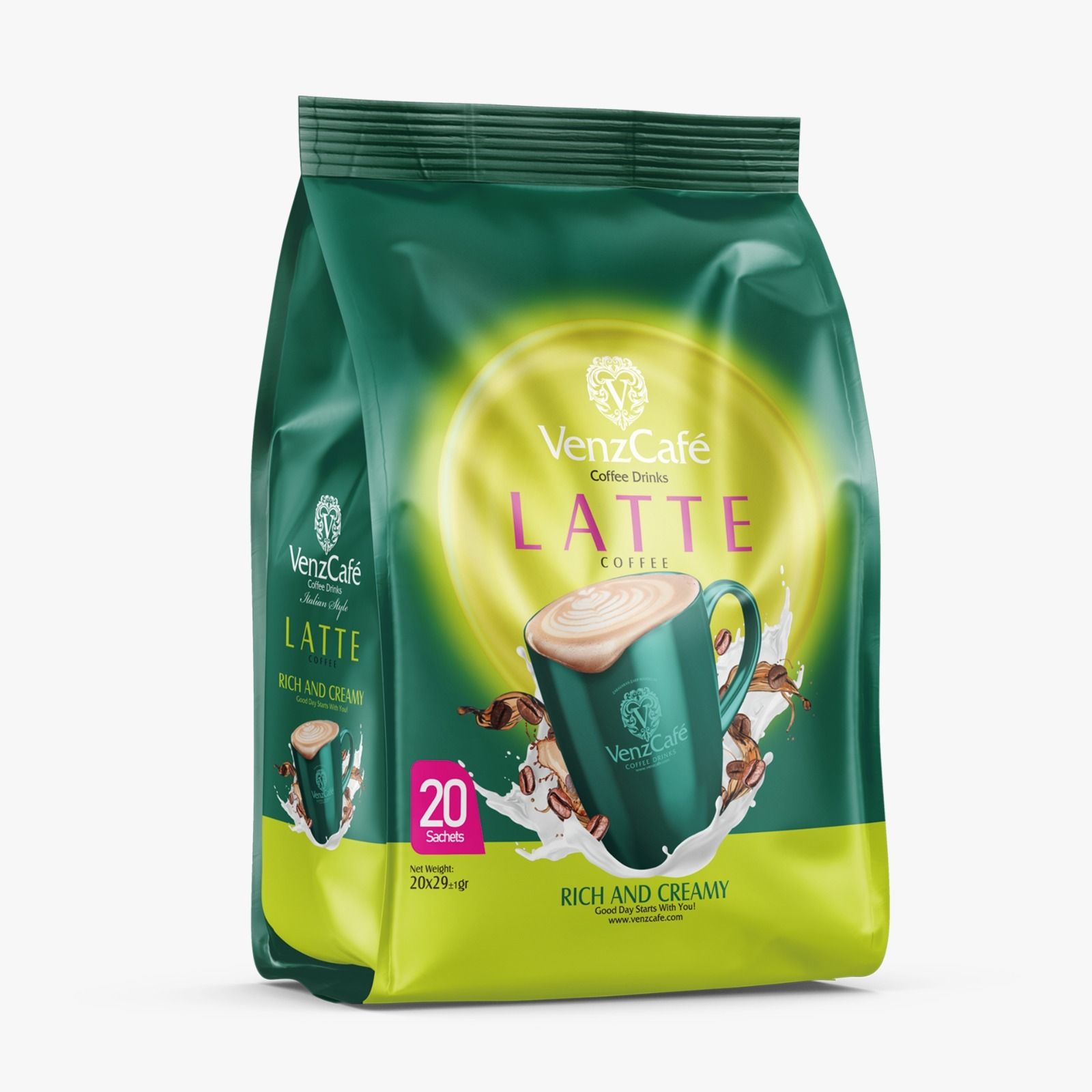 Buy VenzCafe 3in1 Coffee Mix, 24x20g Online in Oman | Talabat Oman