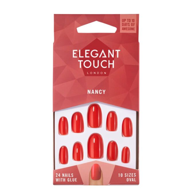 Elegant Touch Nails, Nancy Red