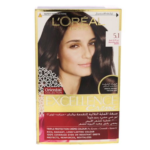 L'Oreal Excellence Hair Triple Care Color - Profound Light Brown