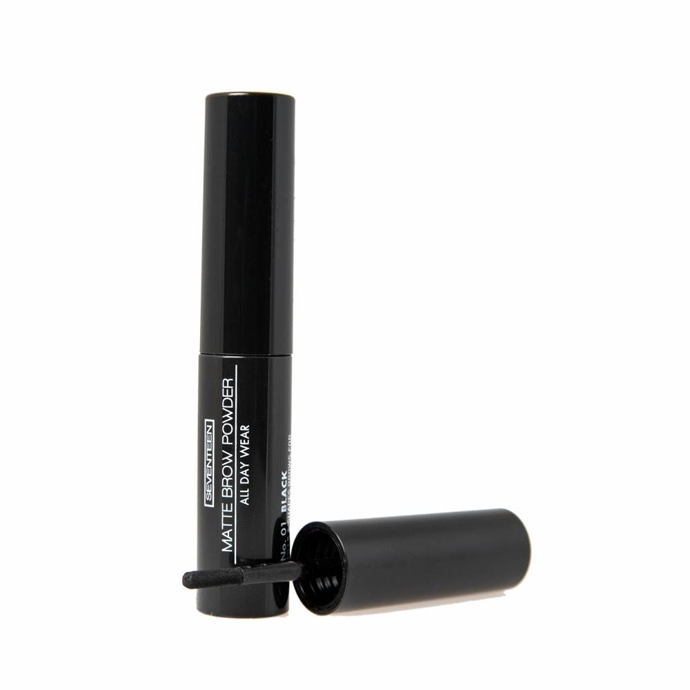 Seventeen Matte Brow Powder, 01 Black