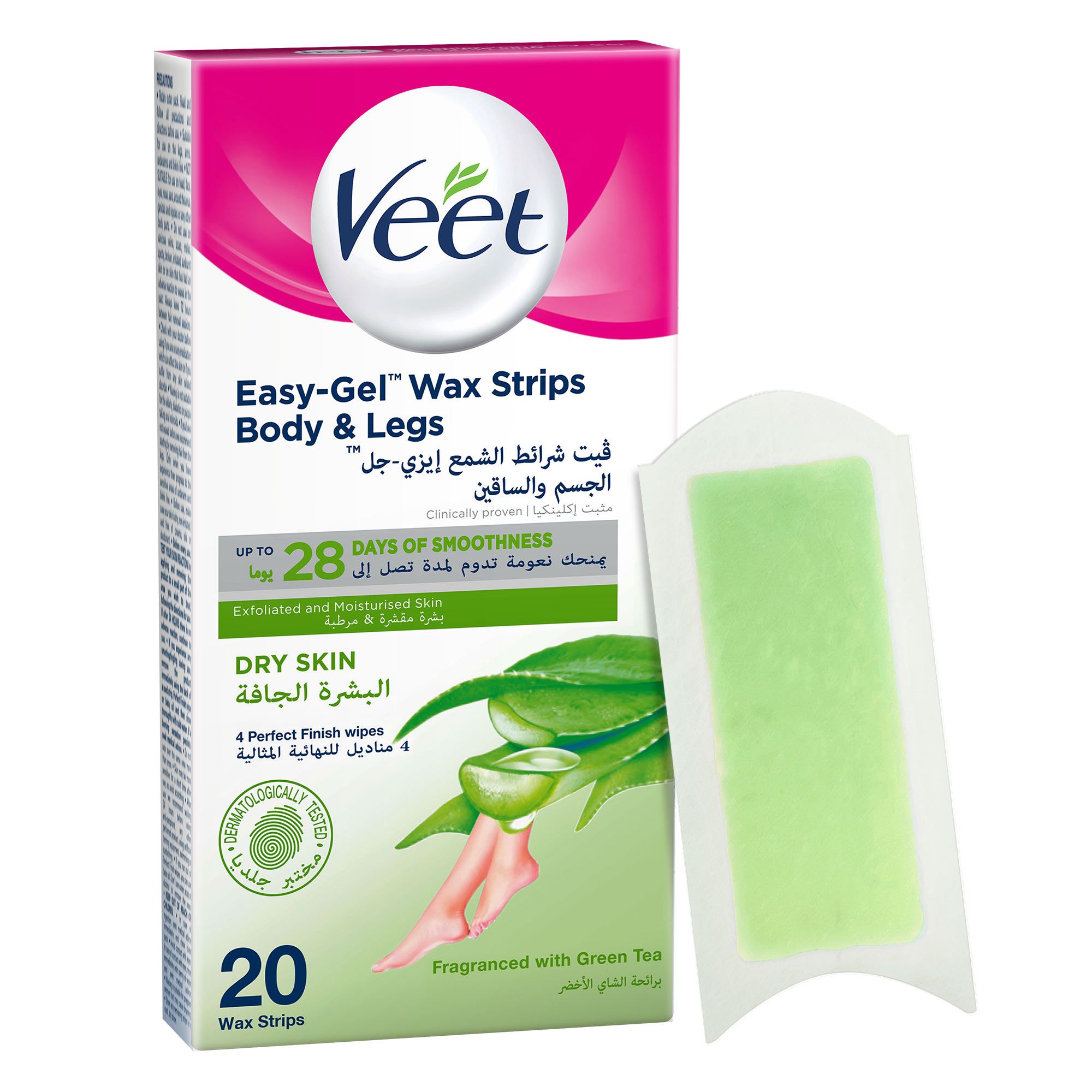 Veet Full Body Waxing Kit - Dry Skin 20 Pieces