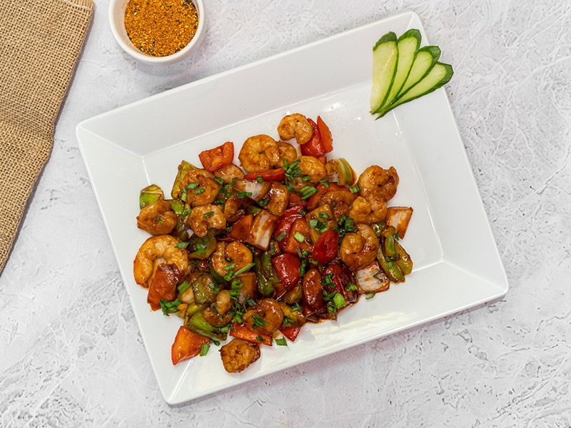 Thai Spicy Shrimp Chilli Sauce Platter
