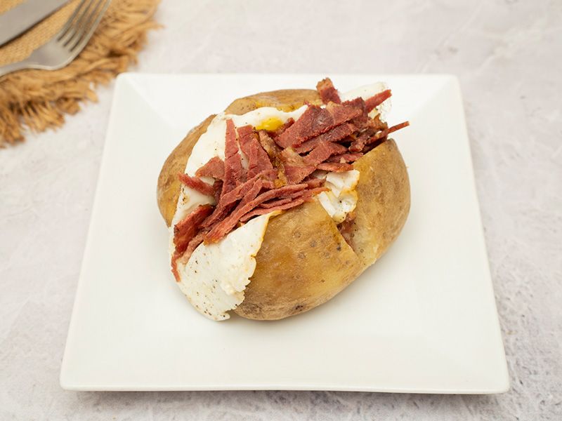 Beef Bacon And Eggs Potato