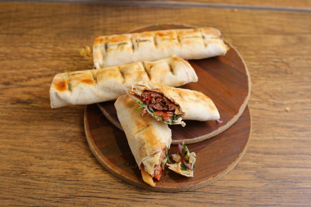 2 grilled kofta sandwiches