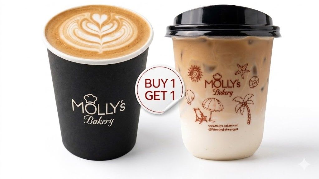 Spanish Latte Hot + 1 free drink of your choice