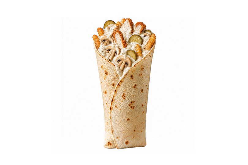 Cheesy Mushroom Wrap