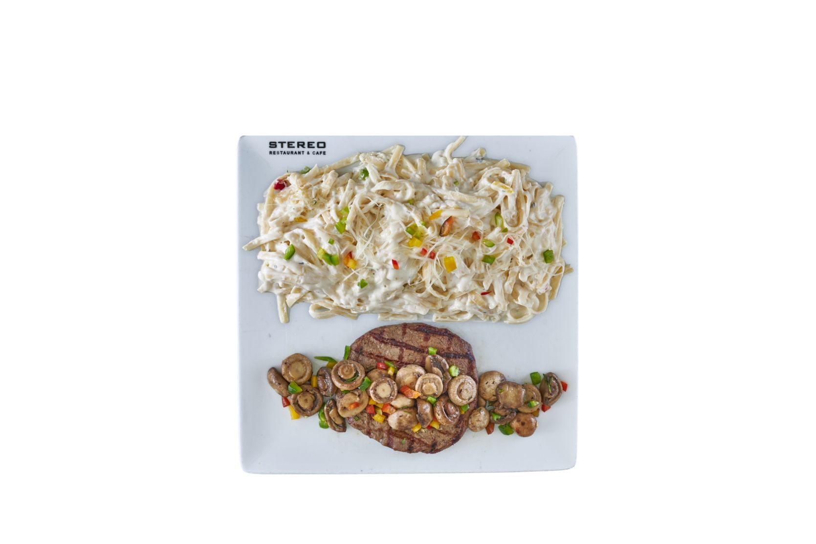 Grilled Fillet And fresh Mushroom