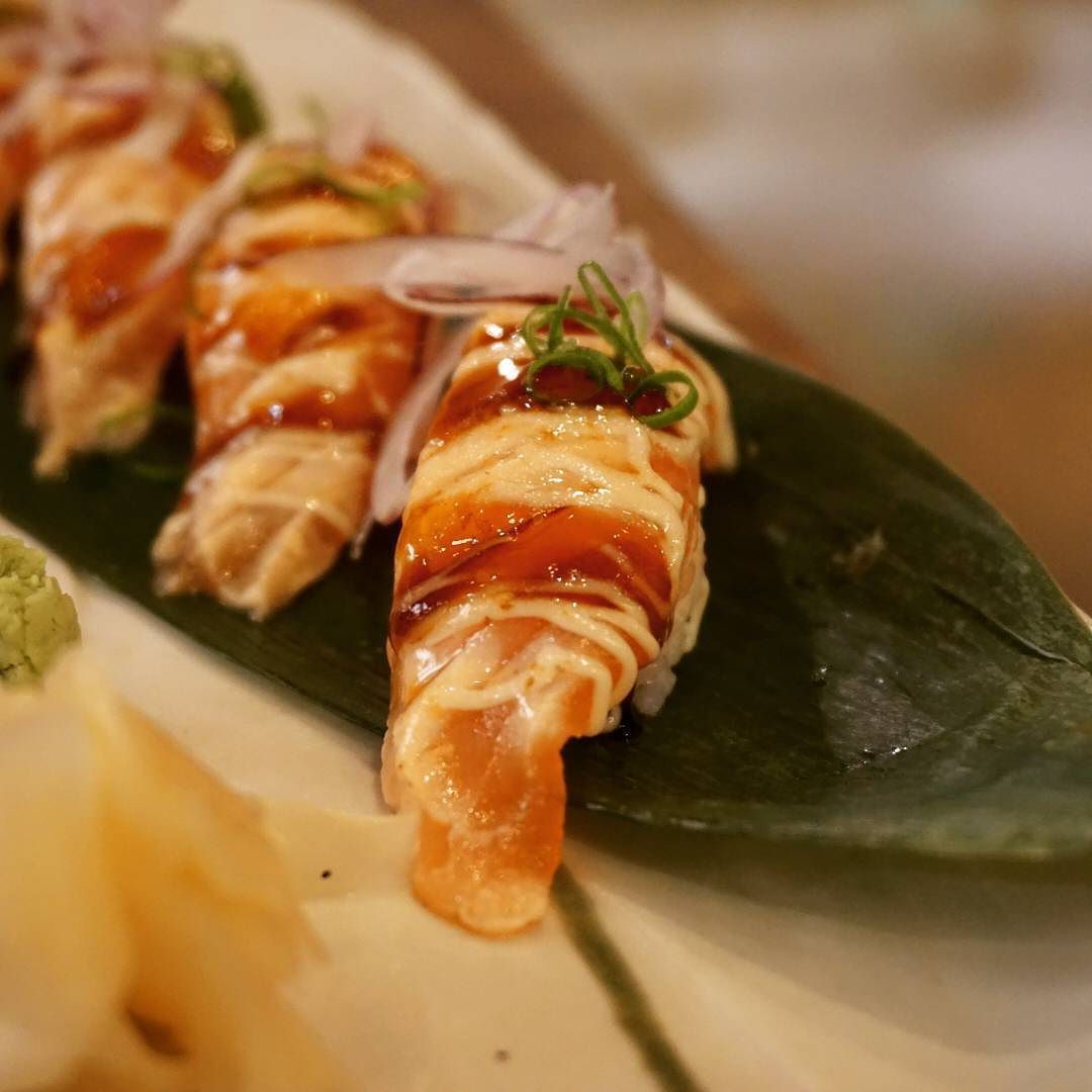 Fried Salmon Nigiri