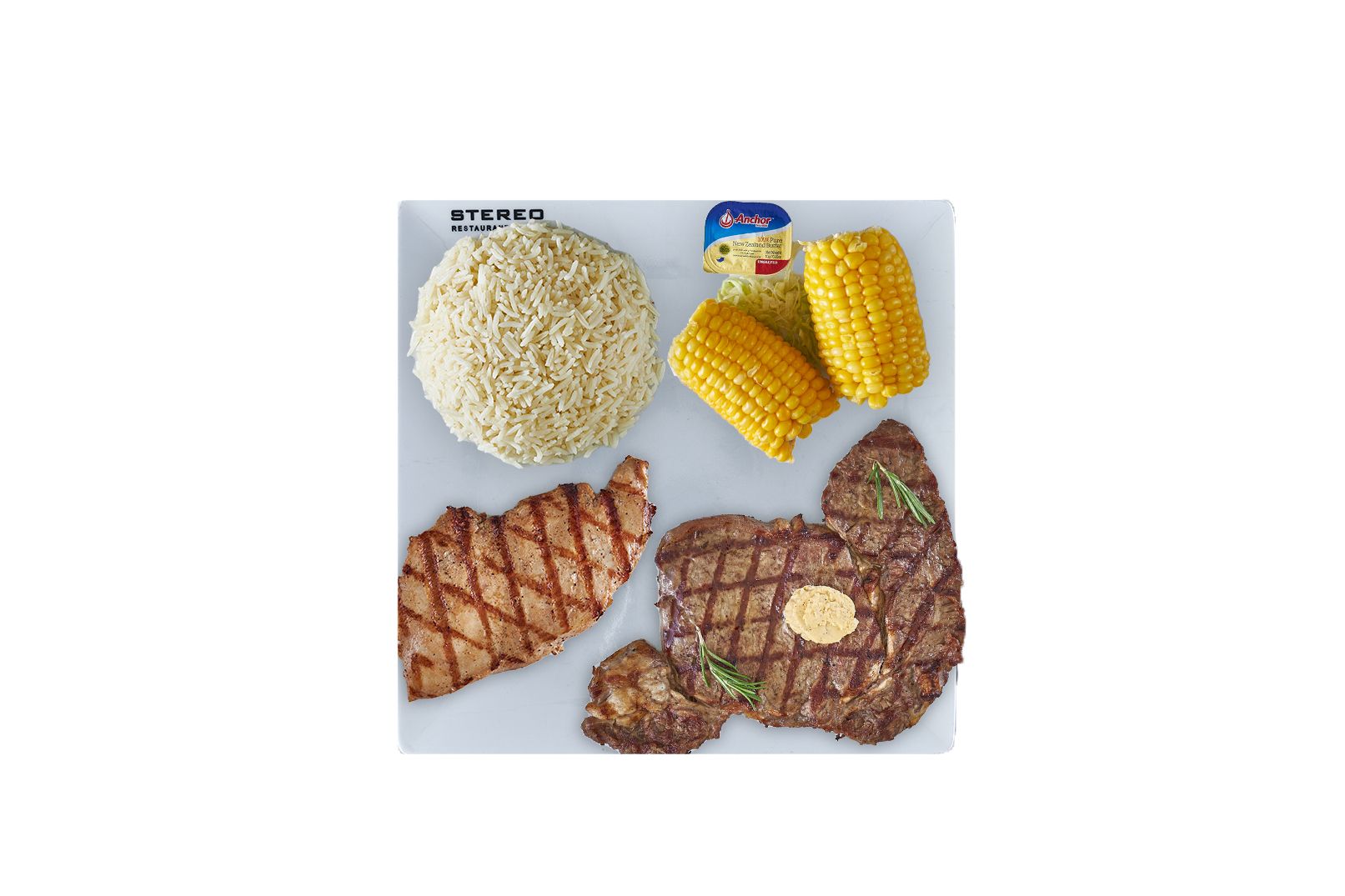 Rib Eye & Grilled Chicken