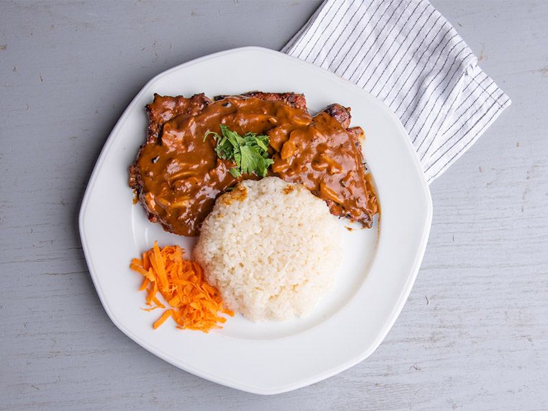 Mushroom Steak Plate