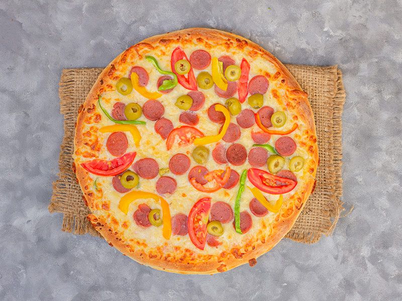Italian Hot Dog Pizza