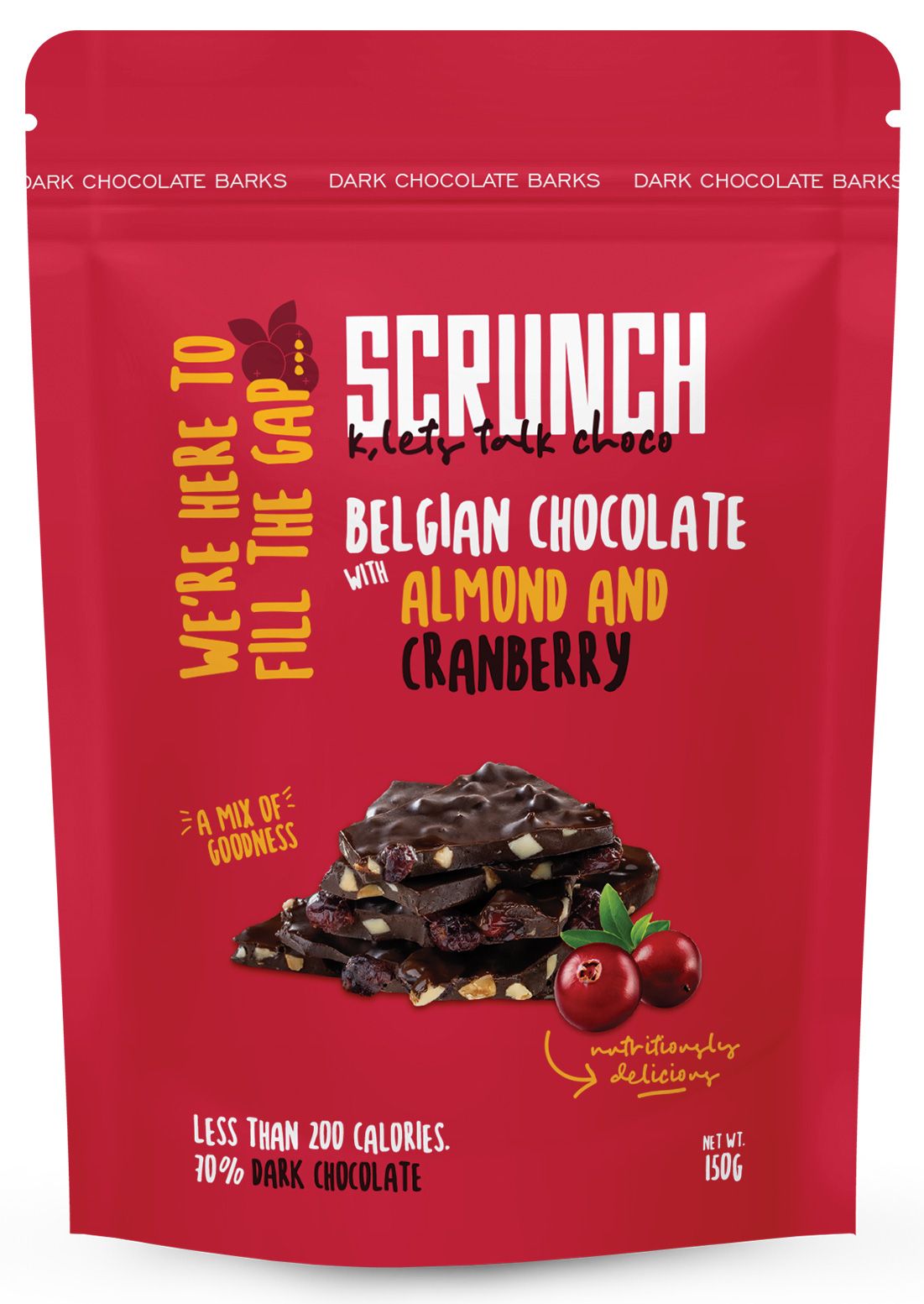 Dark Chocolate Almond/Cranberry 35 Grams