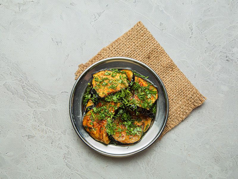 Fried Eggplant Platter