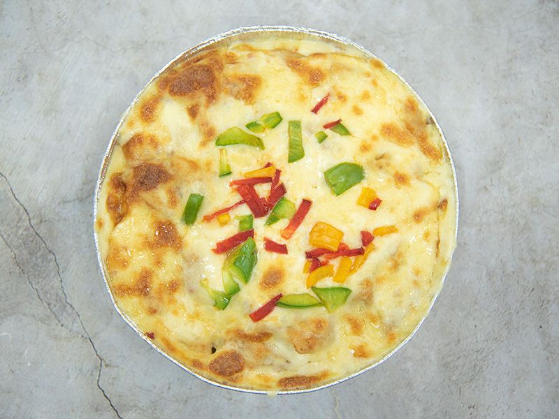 Plain Casserole With Mozzarella Cheese