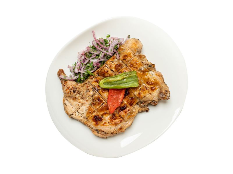 Charcoal-grilled chicken
