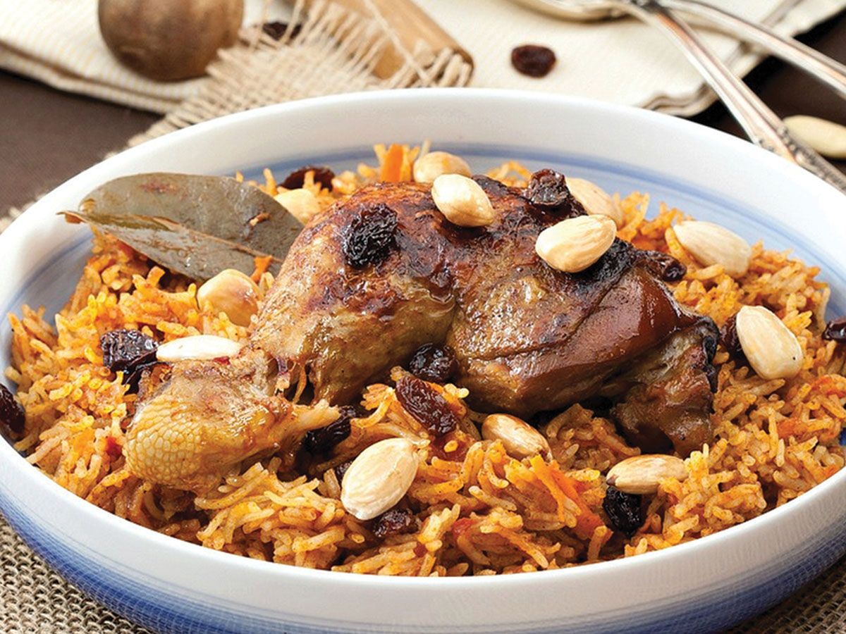 Half Chicken Kabsa With Hot Rice
