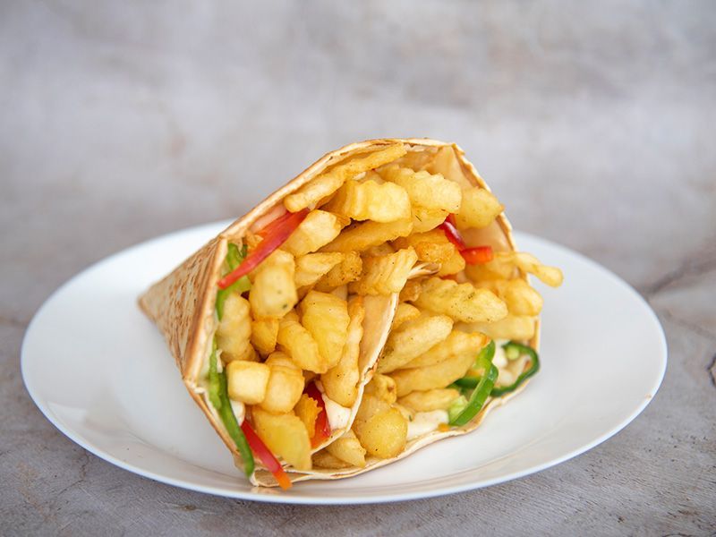 Zinger With Fries Crepe