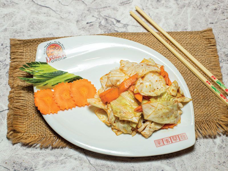 V07 - Cabbage With Sweet And Sour Sauce