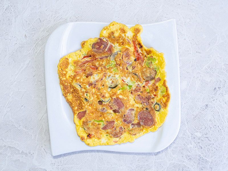 Pizza Omelette Sandwich