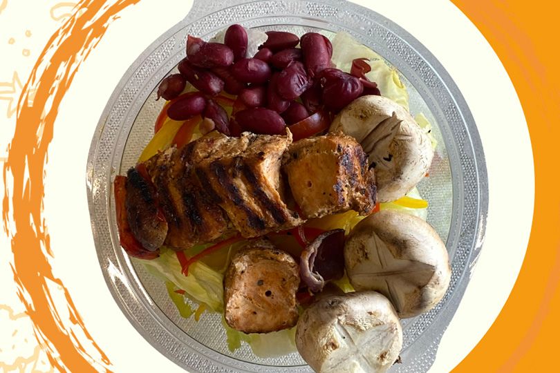 Chicken Shish Kebab Salad