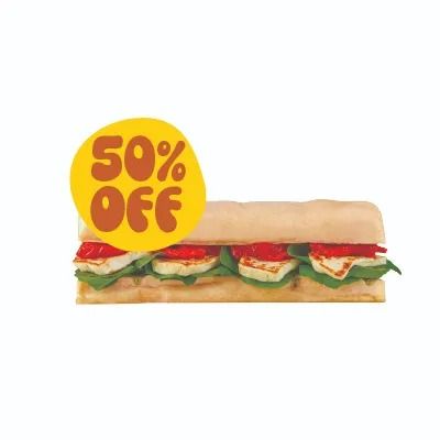 Halloumi & Sundried Tomatoes - Late Bite Sandwich Deals