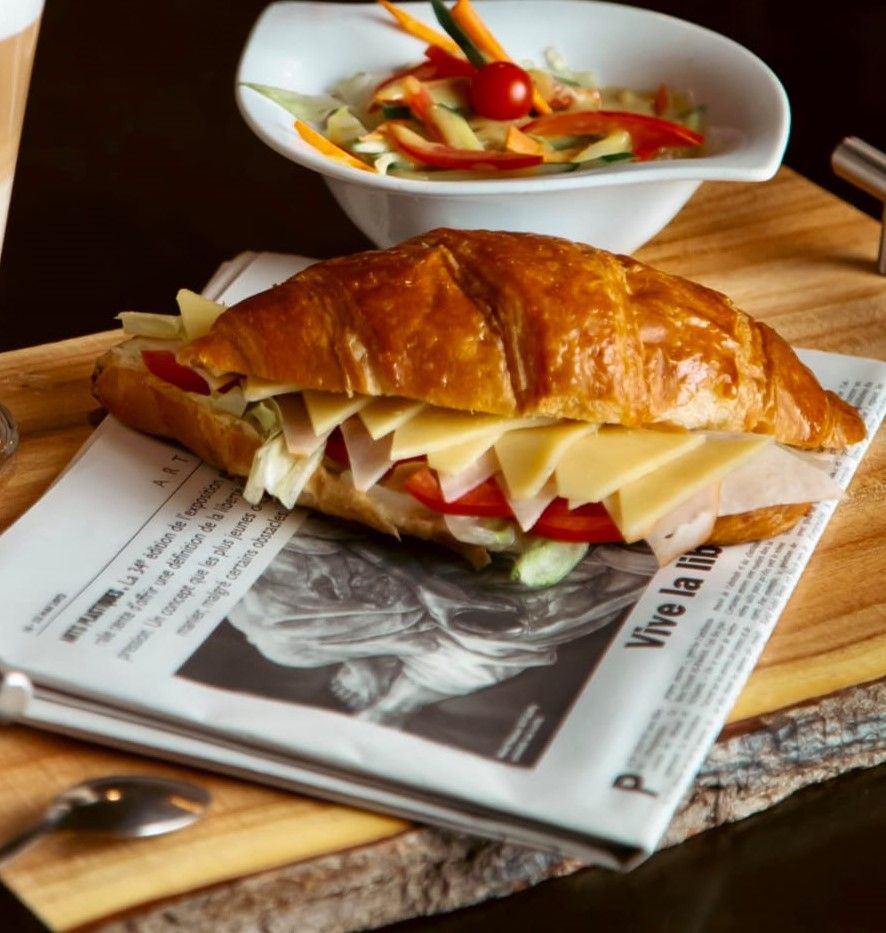 croissant with cheese
