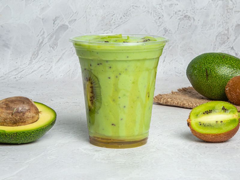 Avocado with Kiwi Juice