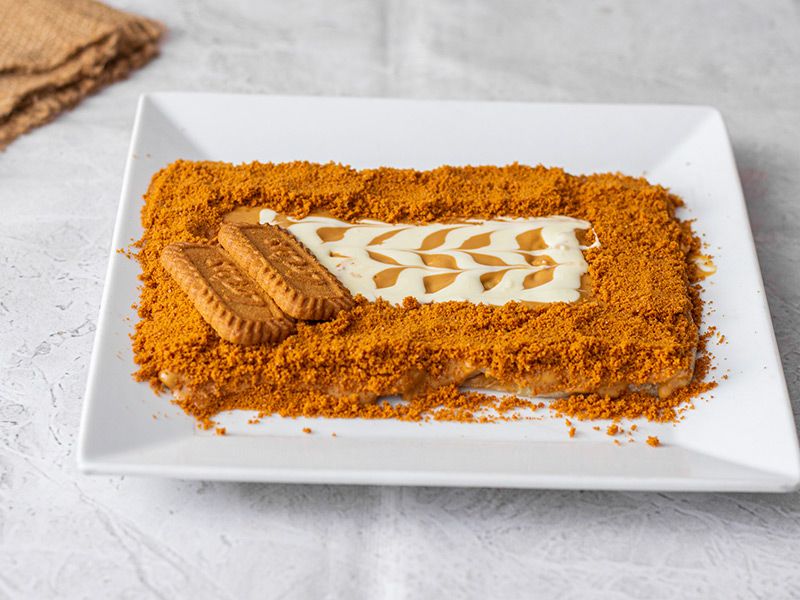 فطيرة كريمة لوتس