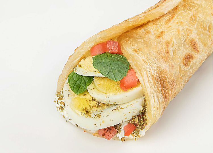 Chabati Boiled Eggs Sandwich
