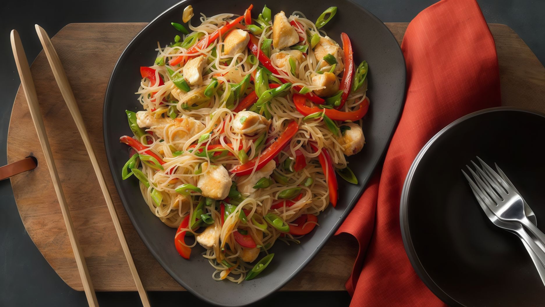 N07- Singapore Noodles with Chicken
